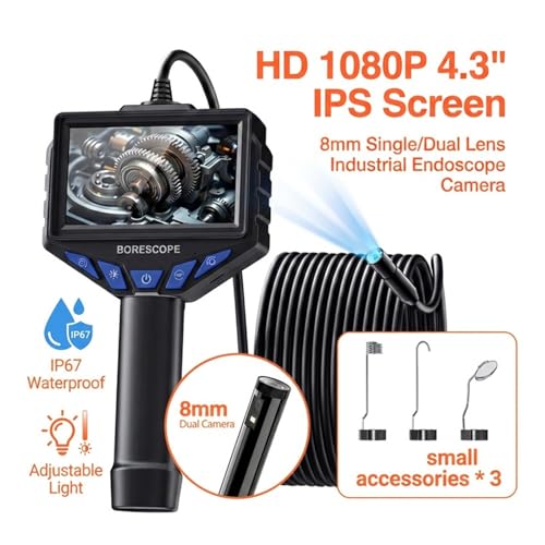 Cámara endoscópica HD 1080P con gran angular e iluminación LED para inspección detallada 2