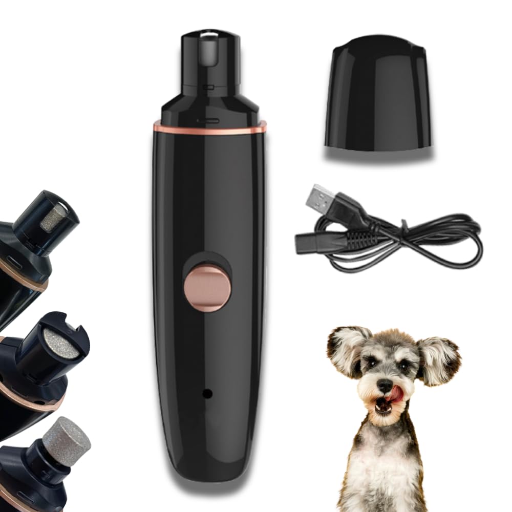 JapardPet Nail Grinder for Dogs with Safety Guard Paws Grooming & Smoothing for Small Medium Large Dogs and Cats