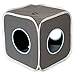 A4Pet Foldable Cat House/Cube/Condo with Cat Bed and Cat Toy Hanging Ring