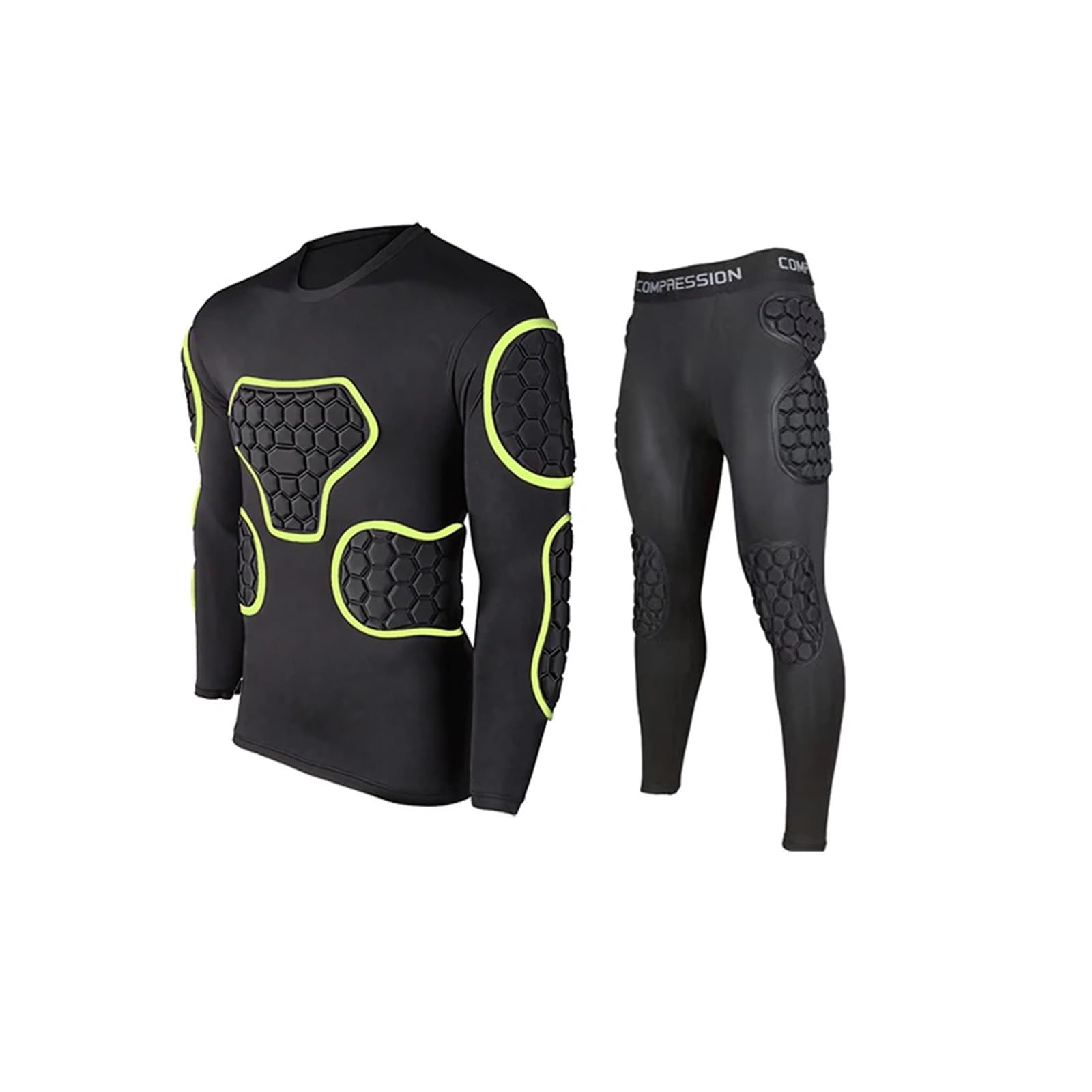 Camiseta de fútbol Acolchada Camiseta de Portero Rugby for Hombre, Camiseta fútbol con Almohadilla Esponja, Ropa Deportiva Entrenamiento for, protección for el Codo