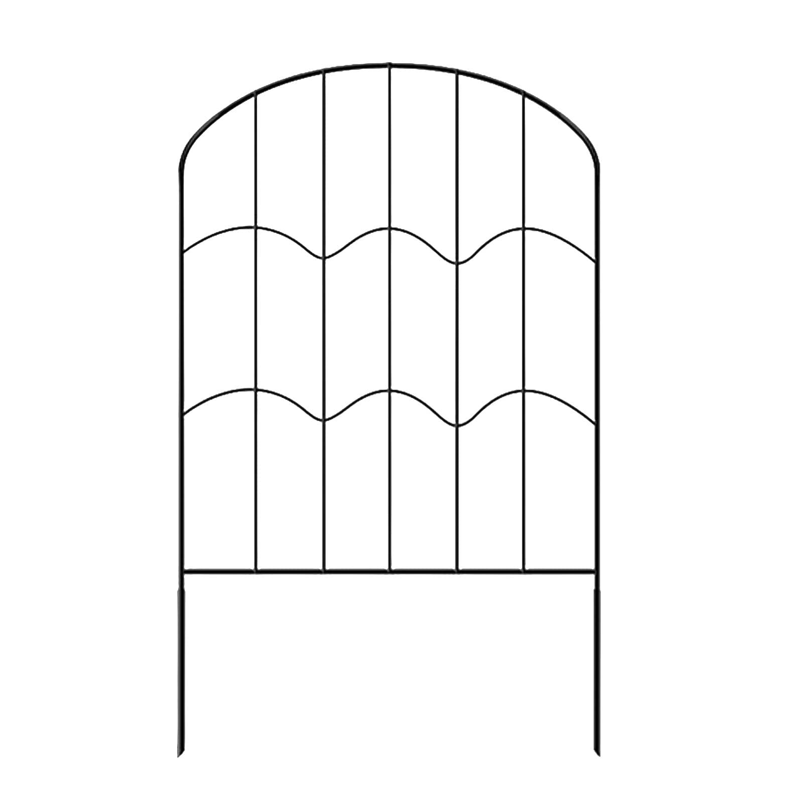 MERISHOPP™ Garden Fence Panel Picket Wedding Prop Restaurant Porch Decor Animal Barrier-picture-12