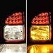 AutoXcessori Pair Rear Taillights Brake/Running/Reverse/Turn Signal Tail Light with Lamp Bulb for 2011-2014 Jeep Compass Limited Sport Latitude North Edition (Left Driver + Right Passenger)