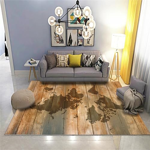 Tapete decorativo mapa mundial 3x5ft flannel miniatura 3