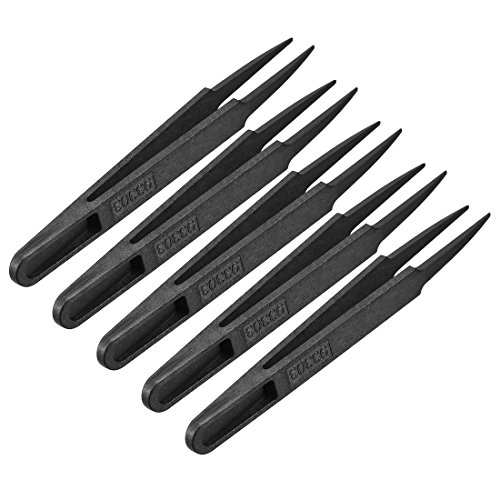 Pince à épiler en plastique souple à pointe pointue fine 11,9 cm