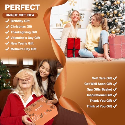 Fall Gifts Basket for Women,Unique Birthday Gifts for Mom Grandma Sister Her Friend Wife w/Fall Candle,Self Care Get Well Relaxing Spa Box,Thanksgiving,Halloween Christmas Gifts for Women Mom Grandma2