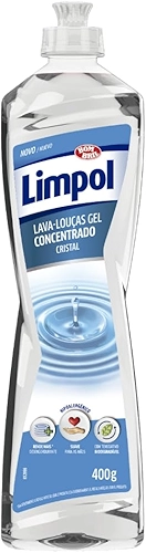 Detergente Concentrado Gel Cristal Limpol Bombril 400G