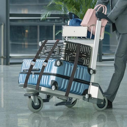 Image of SHOPEE 2 Pcs Lashing Straps, 1 inch x 16Ft (5 Meter)(196 inch) Adjustable Tie Down Ratchet Tie Straps with Metal Buckles, Cam Lock Strap Cargo Packing Straps Heavy-Duty for Luggage /Truck /SUV /Car (Grey)