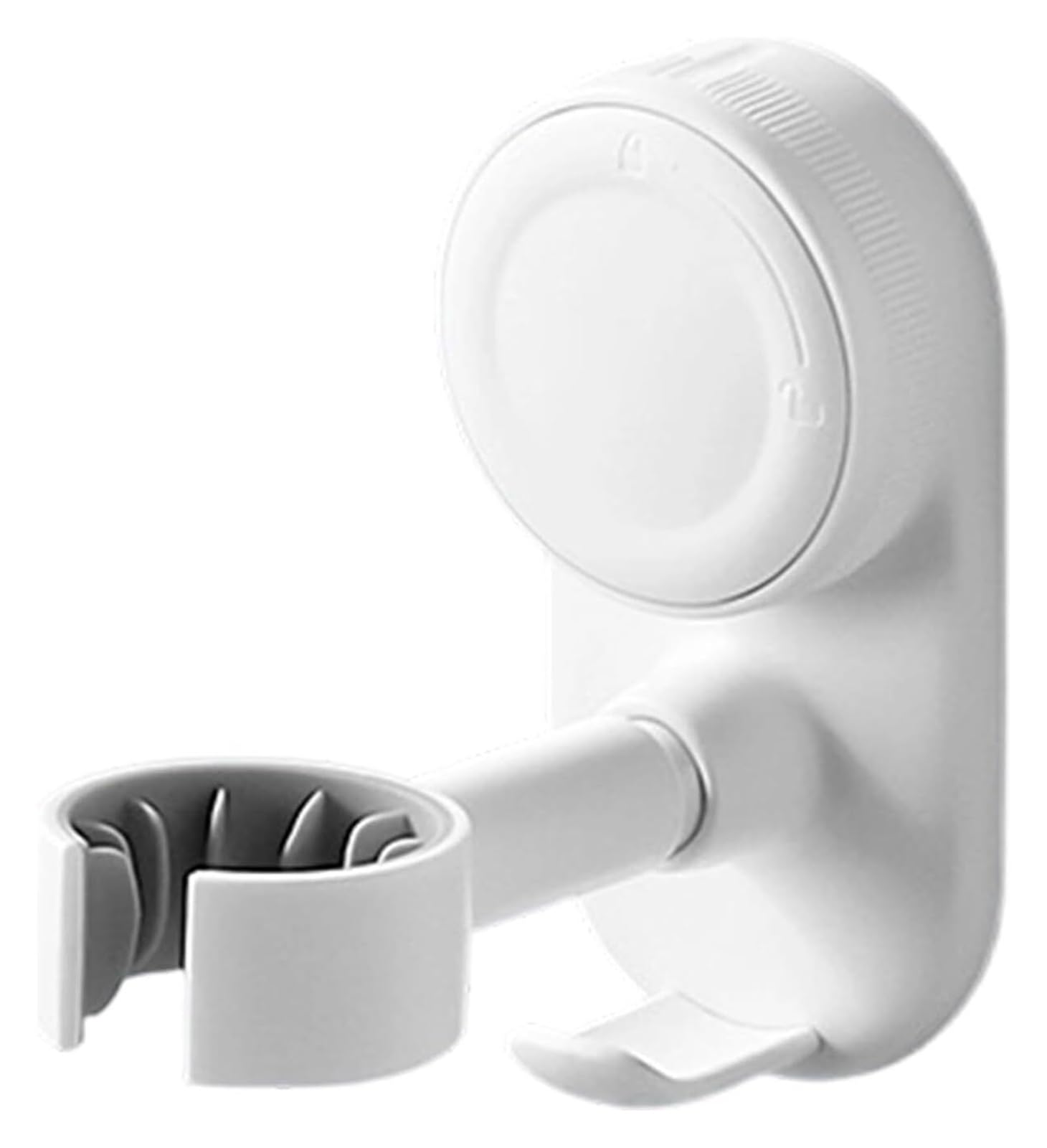 KDveppuzx Hair Dryer Holder, Strong Suction Cup Blow Dryer Holder 360 Rotating Wall Mount White