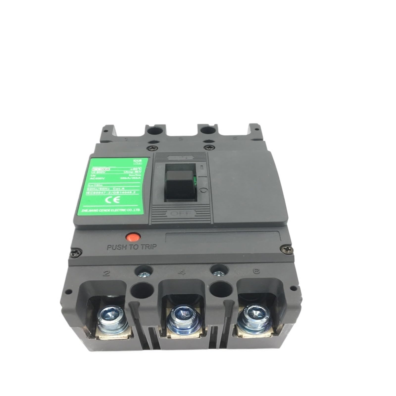Interruttore automatico magnetotermico 16A 25A 63A 80A 100A 125A 3p con comoda scatola portamoduli già installata sganciatore/contatto ausiliario(60A with contact)