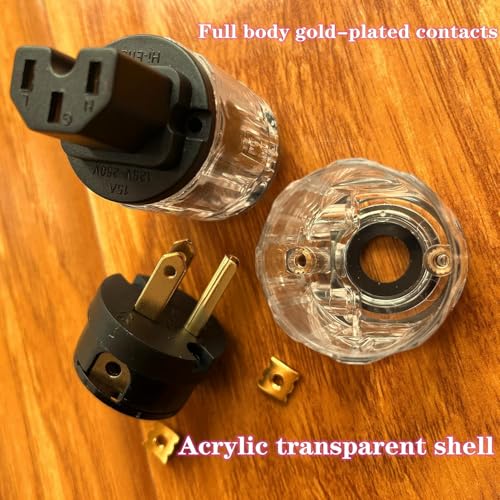 Image of HiFi Power Cable Hi-End Audio Power Cable HiFi Audio Universal AC Power Cord-10FT(3m)