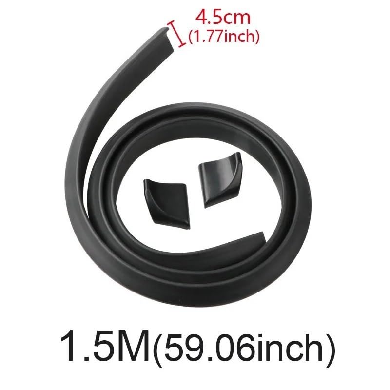 Uniwersalny 1.5M stylizacja samochodu Spoiler bagażnika samochodu zestaw wargi dachowej DIY montaż Spoiler do samochodu DIY Spojler na tylne skrzydło tylny spojler(A 4.5cmx1.5m)