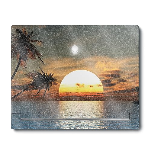 Image of MightySkins Glossy Glitter Skin Compatible With Alienware X16 R1 (2023) Full Wrap Kit - Tropical Sunset | Protective Durable High-Gloss Glitter Finish | Easy To Apply & Change Styles | Made in the USA