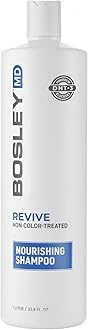 Bos Revive Nourishing Shampoo Non Color-Treated Hair by Bosley for Unisex - 33.8 oz Shampoo, White, 1 l (Pack of 1)