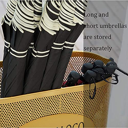 Porte-Parapluies Fer Forgé LUNEZY Noir, Design Haut de Gamme