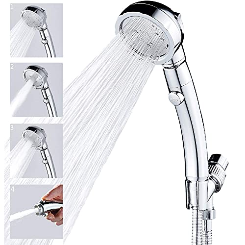 Ducha de Mano con Manguera Acero Inoxidable 59in y Soporte Ajustable miniatura 2