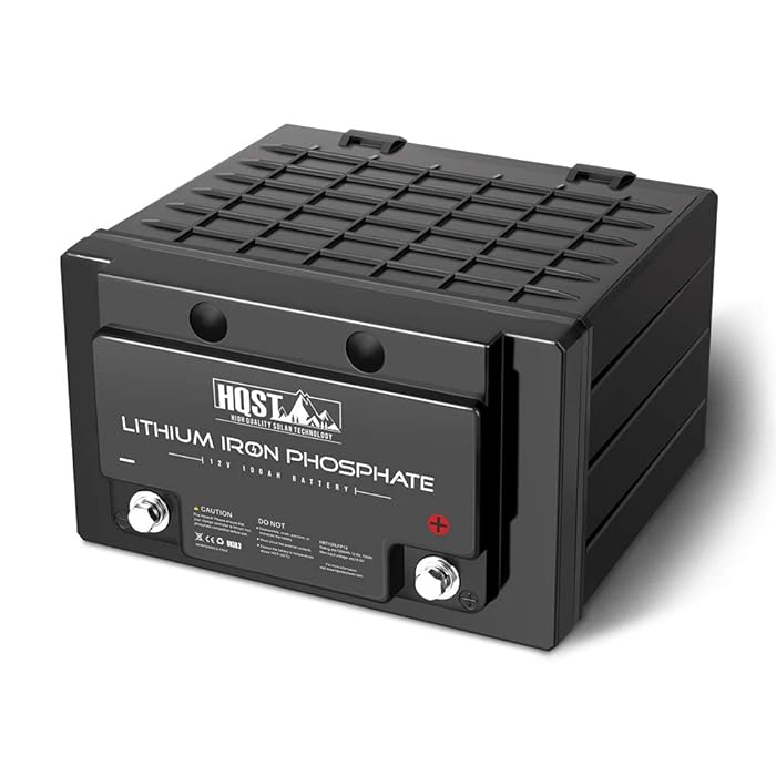 Buy HQST 12 Volts 100Ah LiFePO4 Lithium Iron Phosphate Battery, Built