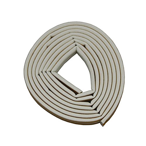 Image of Stick&Seal D Shaped, Self-Adhesive EPDM Doors and Windows Seal Strip Soundproofing Collision Avoidance Rubber Weatherstrip 6 Meter (2 x 3 M = 6 Meter) (12 Meter, Grey)