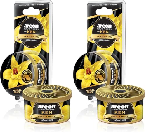 Ken Blister Vanilla Black Araç Bardaklık Kokusu (2 paketi)