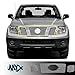 Front Upper Grille Fits 2009-2020 Nissan Frontier Billet Grille Chrome Main Upper Grill Combo - Mirror Polish Finish