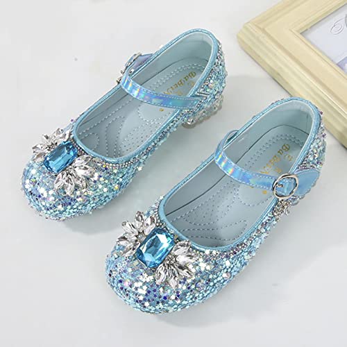 Girls Fashion Dress Shoes Round Toe 𝐉ewel Decoration Casual Shoes Autumn Dance Party Dress with Buckle2