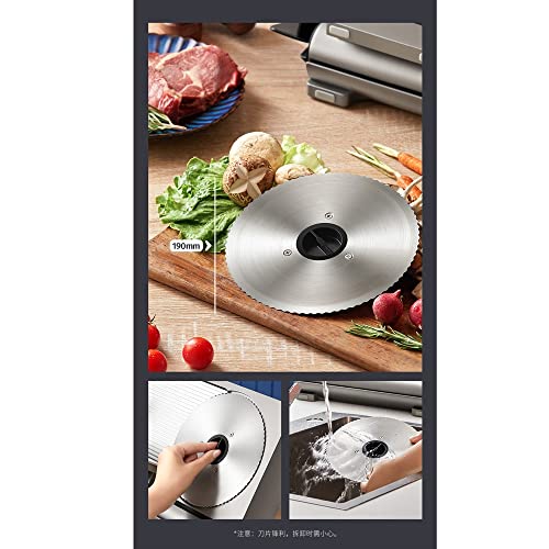 Cortadora de carne eléctrica ajustable con cuchilla inoxidable miniatura 7