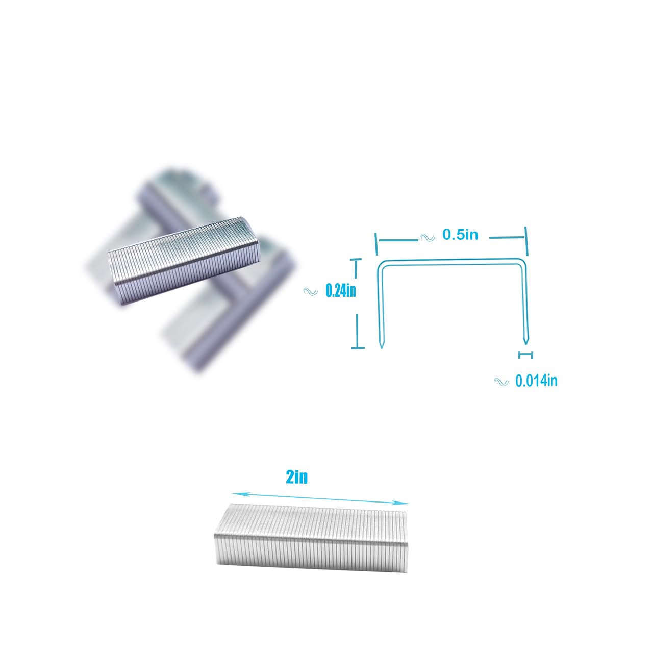 Grapas estándar, grapas de escritorio n.º 35-5M (26/6), grapas galvanizadas tipo 26/6, 1/4 pulgadas (26/6) grapas de diseño de punta afilada, sin atascos, para oficina, hogar, 4 cajas (4000 grapas)