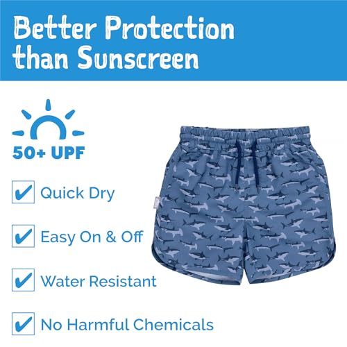 Image of JAN & JUL UV Swim Shorts and Long Sleeve UV Shirt for Toddlers