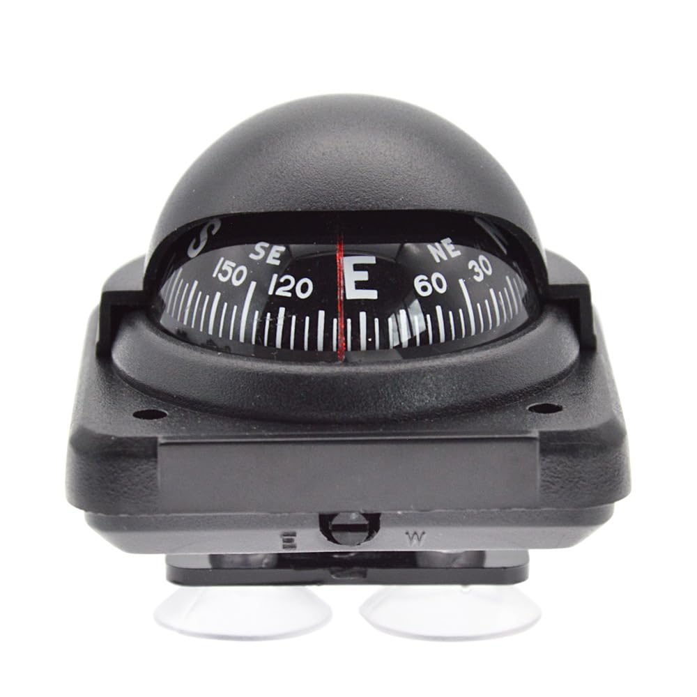Car Compass, Compact Vehicle Compass, Easy to Install Suitable for Car, Watercraft, Boat, and Truck