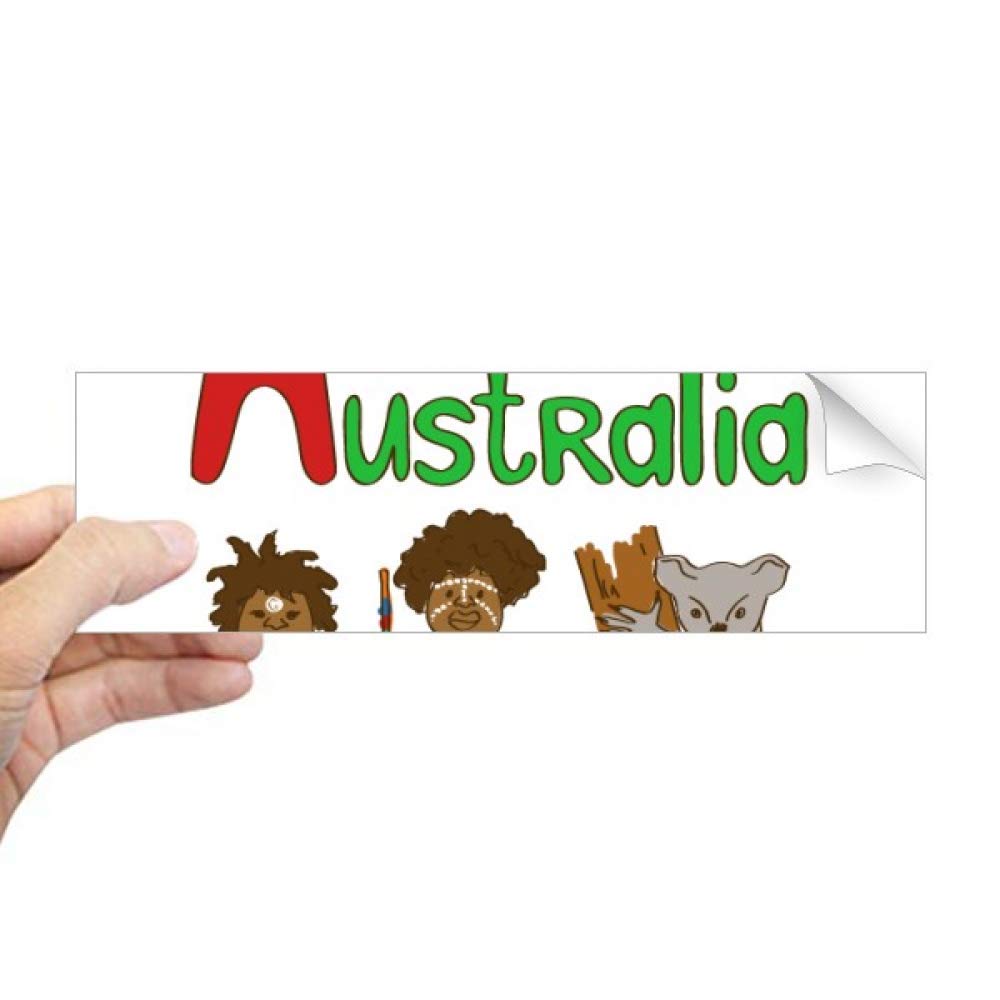 Sticker rectangulaire pour fenêtre haute finition avec motif national Australie