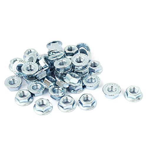 Aexit 5/16' 'x24Yf|̘̋ZptWbNibg40(5/16"x24 dentelee acier carbone, ecrous blocage a embase 40pcs