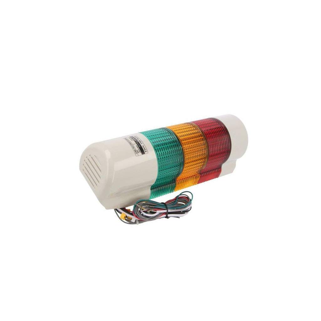 Colonne LED QWTDL-WA-3-24-RAG pour la s&eacute;curit&eacute; des lignes d'atelier