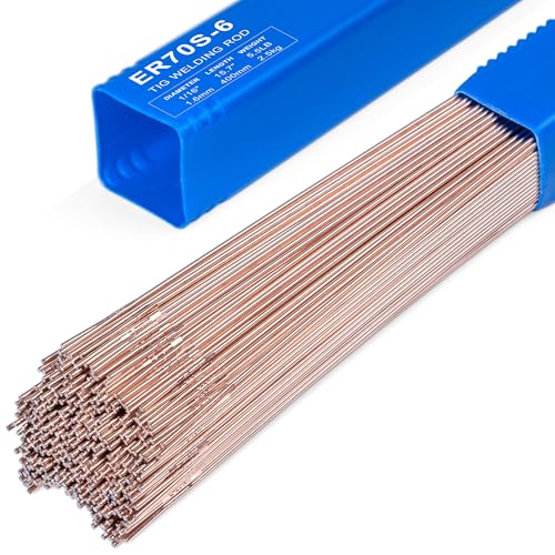 INDULWARD ER70S-6 TIG Welding Rod 1/16 x 16 5.5LB Mild Steel TIG Filler Rod Smooth Arc Low Spatter Ideal for Mild Steel & Rusty Metal Welding