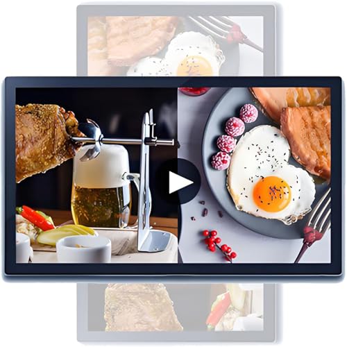 LSBHPPD Pantalla Publicitaria Digital para Menús Y Promociones,LCD Monitor Horizontal/Vertical,Cartelera Led Digital Pared para Reproducción De Vídeos E Imágenes Admite Reproducción En Bucle 21.5in