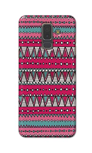 Image of Printed Hard Back Cover Case for Samsung Galaxy A6 Plus | A6+ | Samsung Galaxy J8 Back Cover (Geometric Vintage Pattern) -1803
