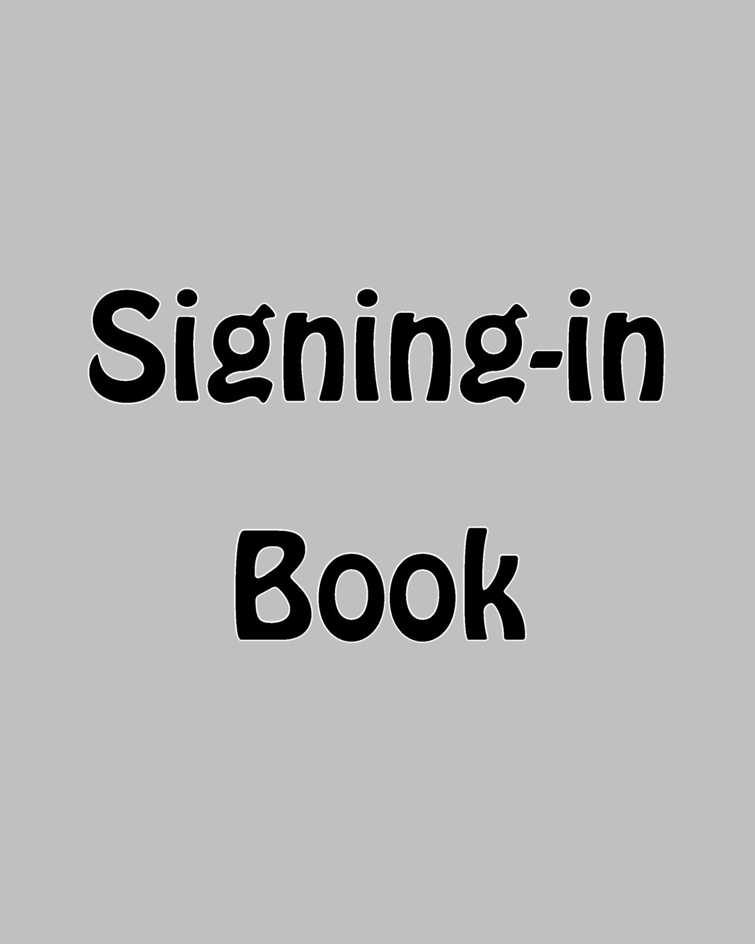 Signing-in Book