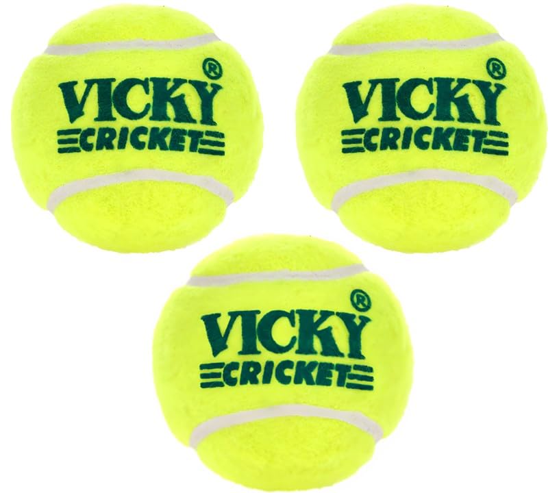 Vicky Lightest Cricket Ball (Pack of 3, Green, Lightest, 66mm, 70-80gm) (B0CSXHWBBT) Amazon Price History, Amazon Price Tracker