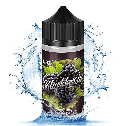 IMECIG Vaper Liquido E Liquido Vaper Jugo E Jugoso Sabor La Mora La Zarzamora Ecig Vape Juice 70/30 E Liquid cigarrillos E cigarrillos electrónicos Box Mod Kits de inicio 100ml Sin Nicotina