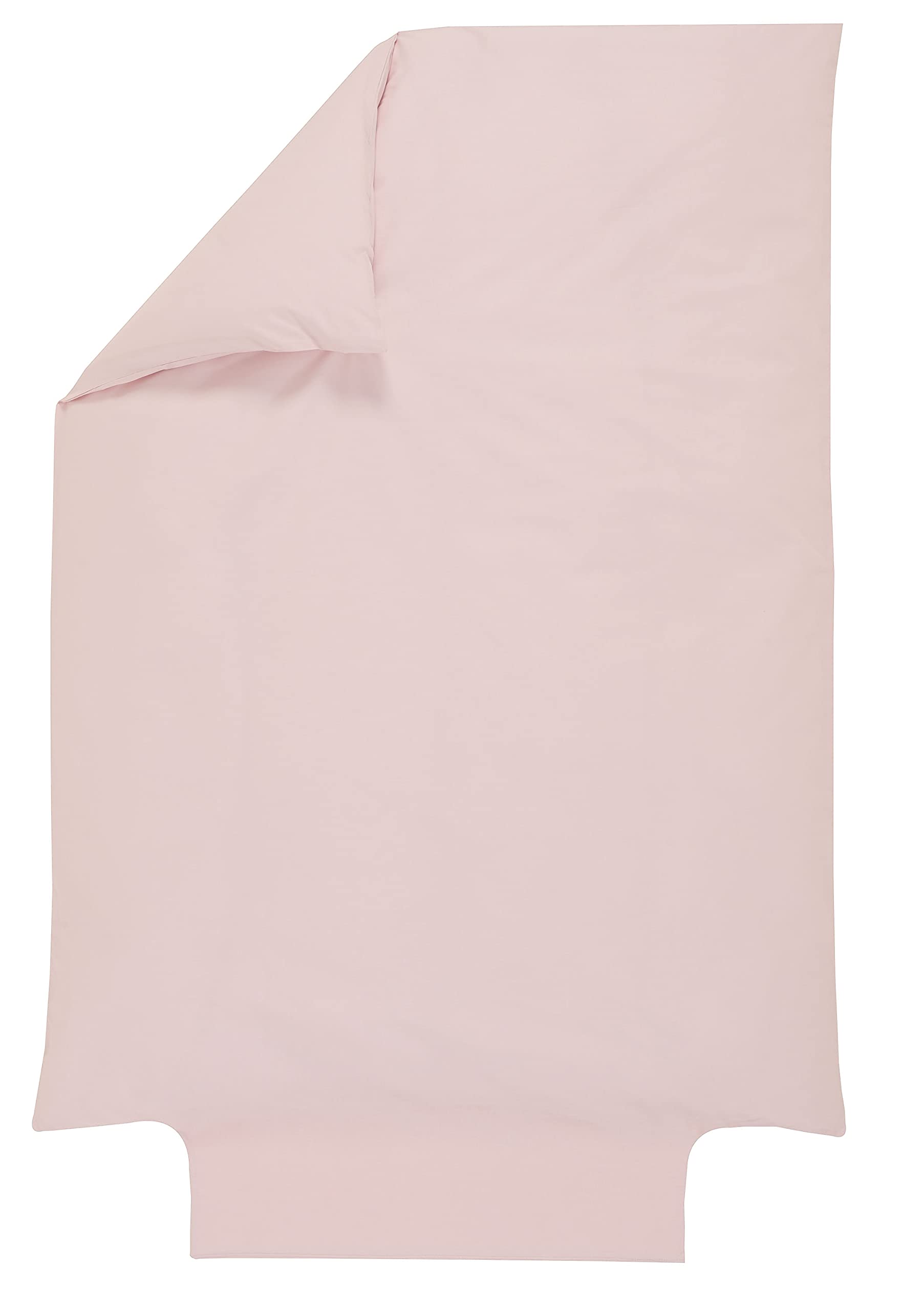 P'tit Basile - Copripiumino per bambini 75 x 120 cm o 80 x 120 cm - 100% cotone biologico - rosa cipria - Certificato senza sostanze chimiche o nocive - Lettino culla 60x120 70x140