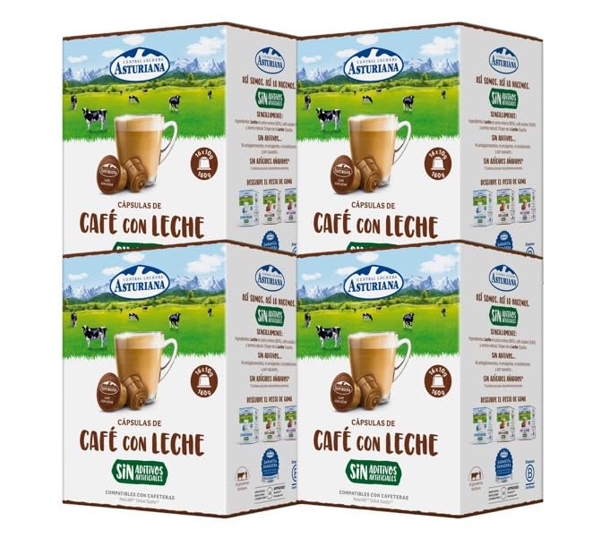 Central Lechera Asturiana Cápsulas de Café con Leche -