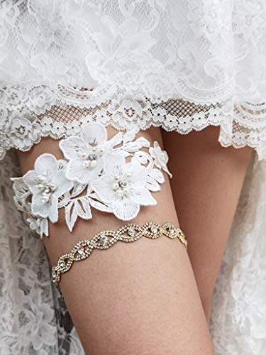 Garter Set Bridal Floral Garter #TOP1