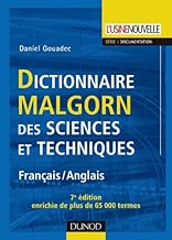 Download Dictionnaire Malgorn des sciences et techniques - 7ème édition - Français/Anglais PDF