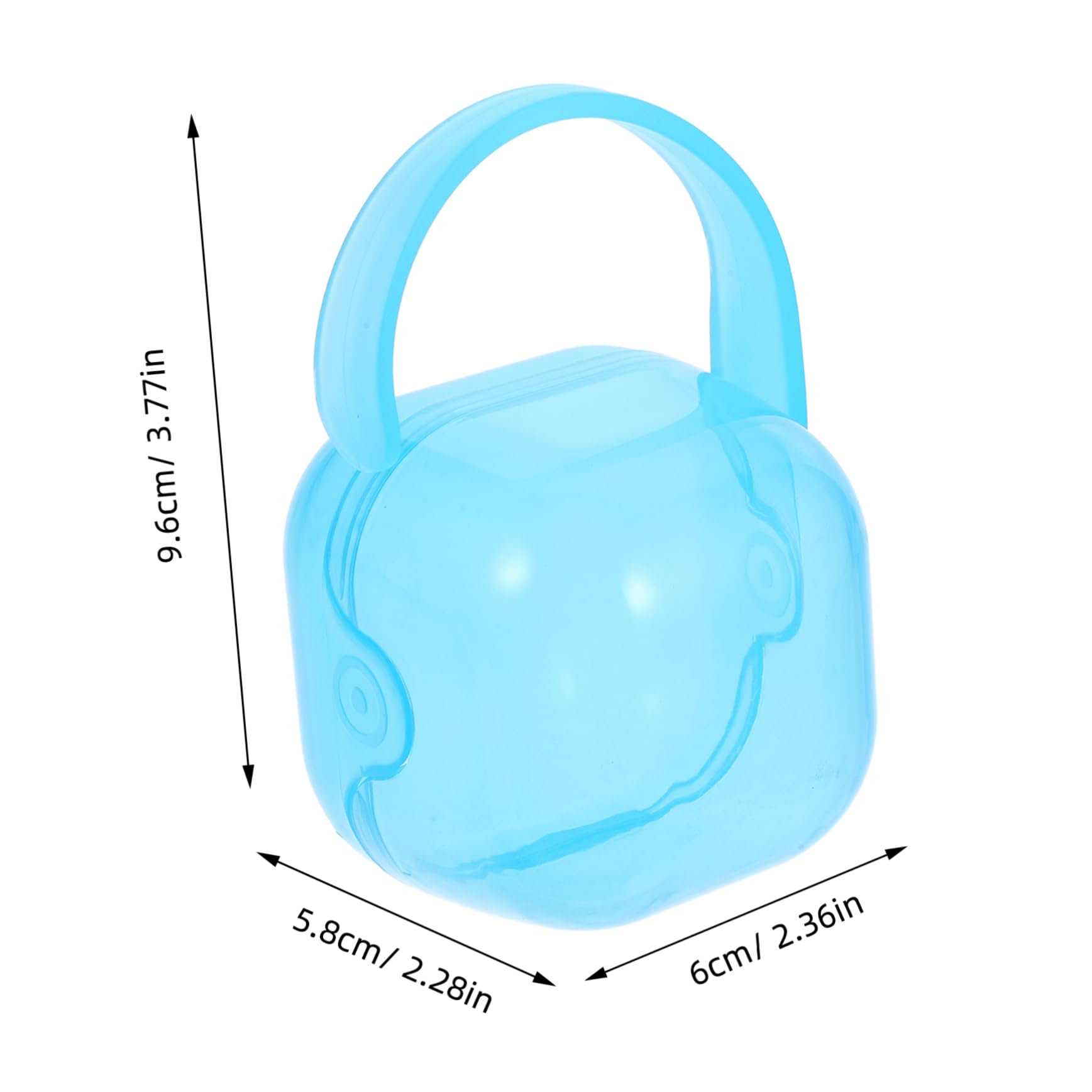 SUPVOX Baby Pacifier Holder Case 2 Pack Travel Size Pp Material Lightweight Portable Safe for Baby