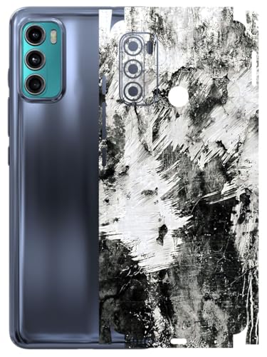 Image of AtOdds - Full Body Back Screen Guard Protector Film - Lamination Wrap Skin Sticker Compatible with Moto G60 | Scratchproof Matte Finish (Messed)