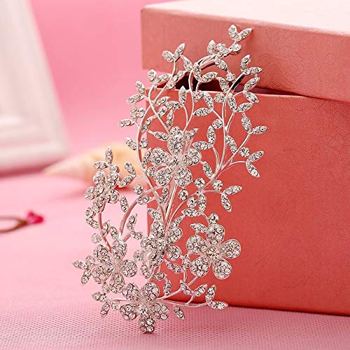 Diamentowa Tiara Modna Elegancka Ślubna Tiara Biżuteria Kryształowa Kryształowa Diadem Ślubna Impreza Grzebień Do Włosów Spinka Do Włosów Łańcuch Głowy Tiara