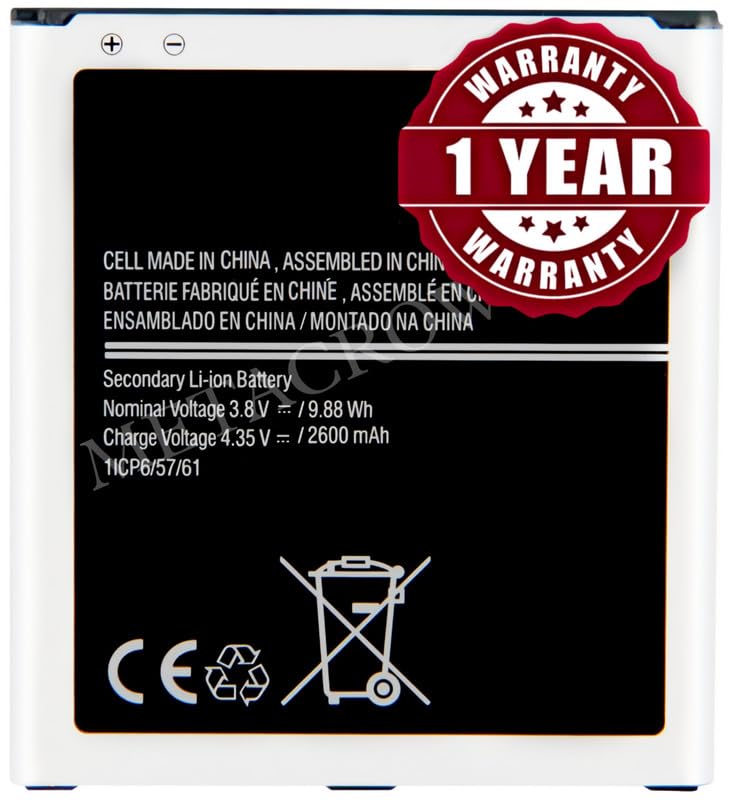 Image of Original EB-BG360CBN Battery Compatible with Samsung Galaxy J2 (2015) | J2 (2017) (SM-J200F /SM-J200G) | Galaxy Core Prime (SM-G360F /SM-G361F) - (2000mAh) - 1 Year Warranty BC45