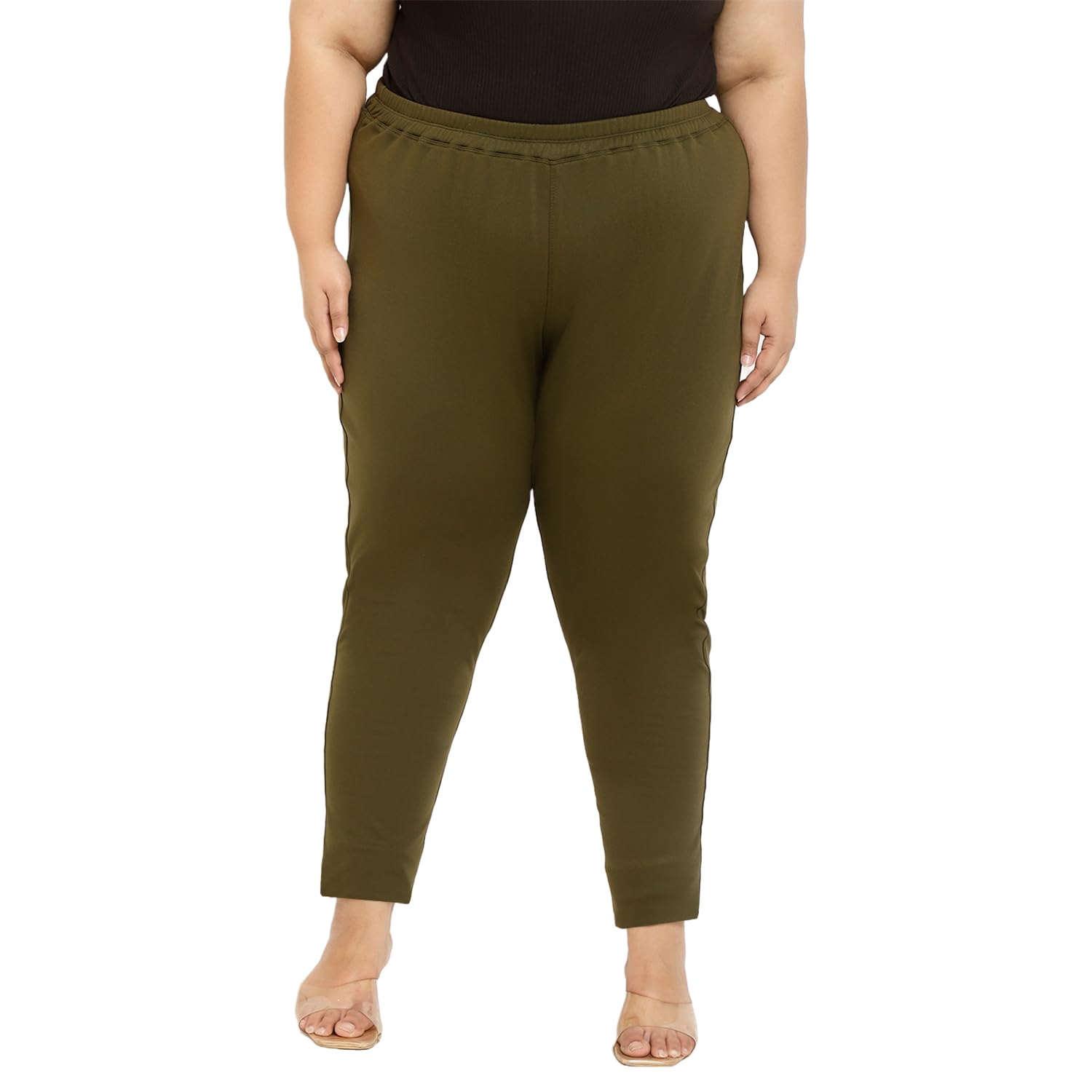amydus Plus Size Warm Fleece Leggings for Women | High-Waist | Narrow Fit | Brushed Fabric | Women Winter Wear - XL to 9XL-picture-30