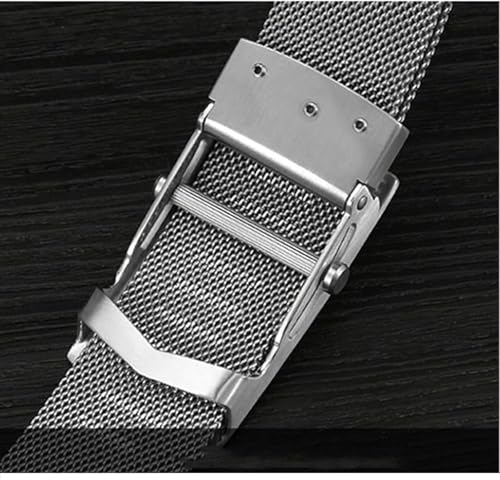 Simple Belt Stainless Steel Belts with Roller Buckle Men's Belts Ratchet Web Belt for Men Metal Braided Magnetic Belt Men4