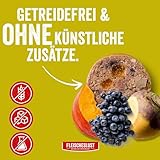 Fleischeslust Hundewurst | Ziege & Lamm mit Steckrübe, Kürbis & Heidelbeere | Futterbox (6x800g) | Nassfutter | schnittfest | getreidefrei | Alleinfuttermittel für ausgewachsene Hunde