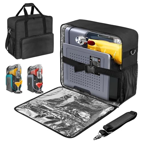 BOHEMIABY 2025Thermal Slushie Machine Carrying Bag, Large Portable Slushie Carrying Case for Ninjaa...