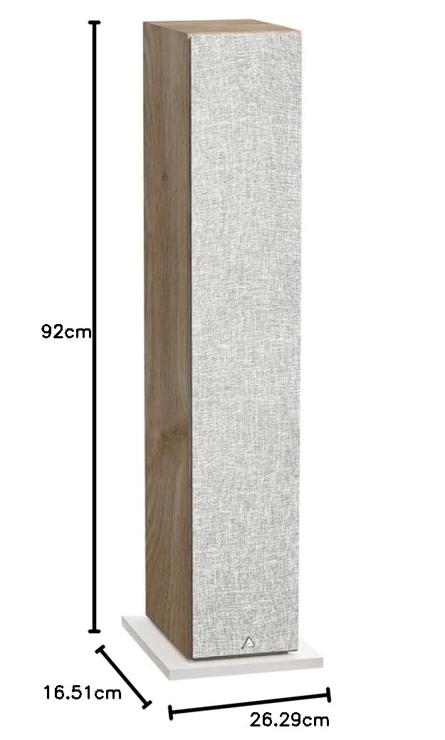 Triangle - Enceintes Actives LN05A - Enceintes Colonne Bluetooth avec Amplificateur 2 x 80W - Audio HD - Entrées Phono/Platine Optique Sortie Caisson - 165 x 921 x 263 mm – Chêne Clair (Paire)